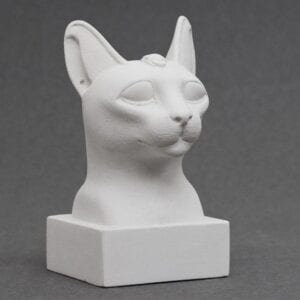 Cat Head Egyptian plaster cast
