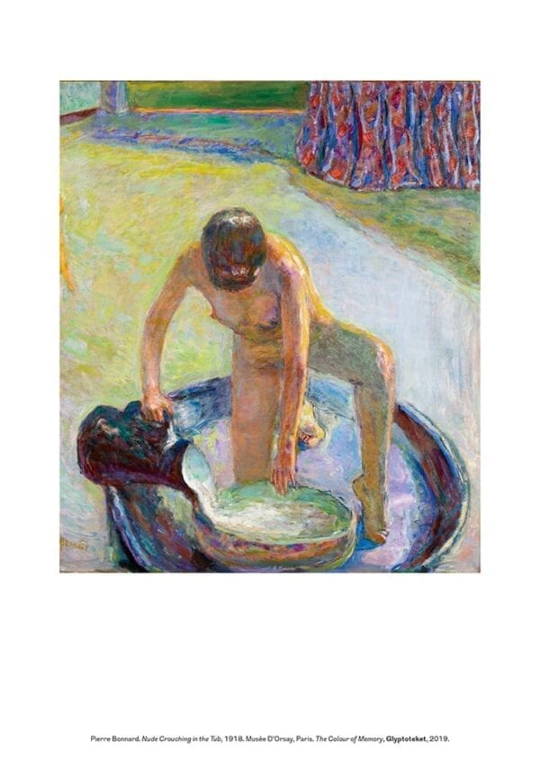 Pierre Bonnard Print. Nude Crouching in the Tub