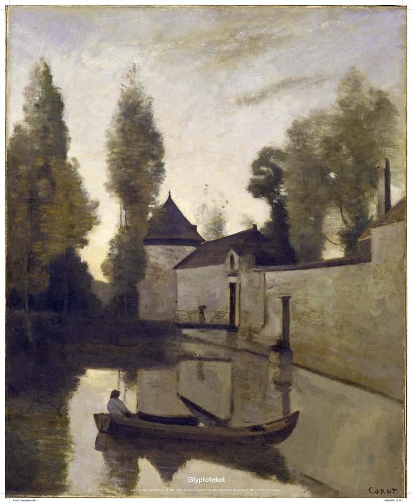 Corot poster. Old French Manor Houseimage