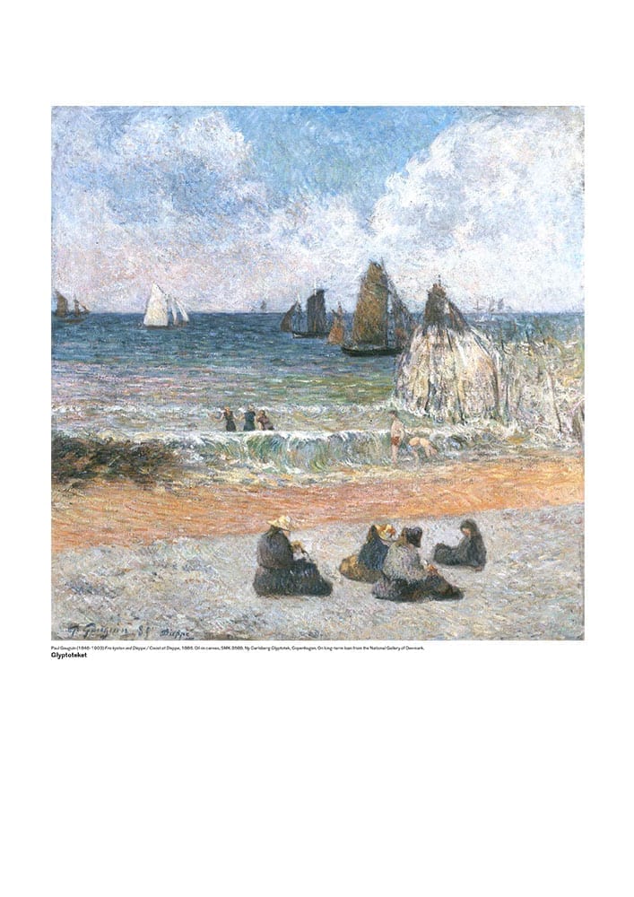 Gauguin plakat. Fra kysten ved Dieppeimage