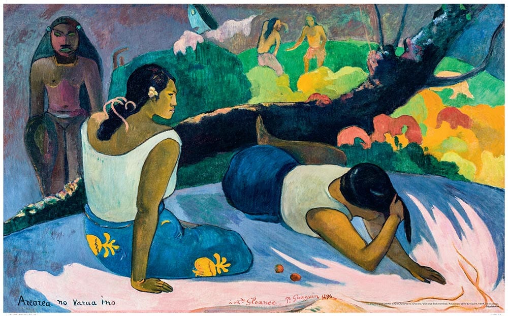 Gauguin plakat den onde ånds morskab