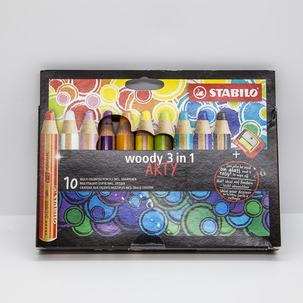 Stabilo Woody 3-in-1 Coloured crayons 10 packimage