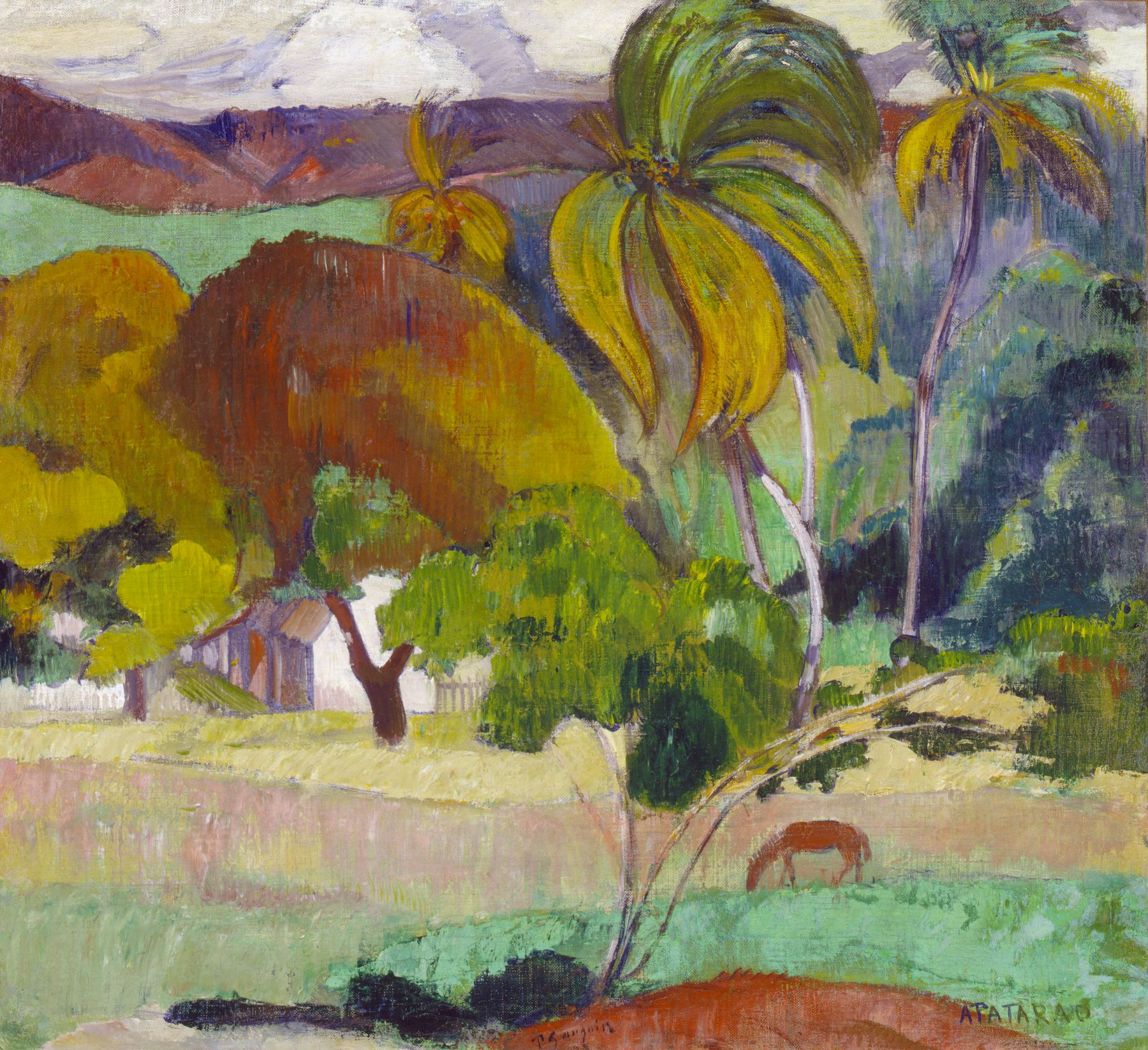 Apatarao Landskab fra Tahiti, c. 1893, Paul Gauguin © Ny Carlsberg Glyptotek