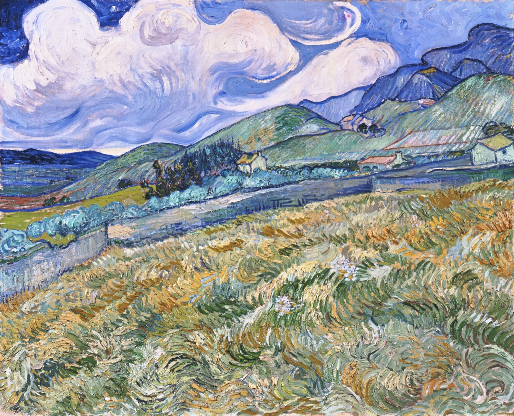 Landskab fra Saint-Rémy, 1889, Vincent van Gogh © Ny Carlsberg Glyptotek